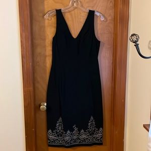 Express black embroidered dress, 9/10